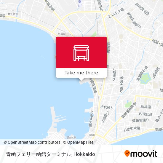 青函フェリー函館ターミナル map