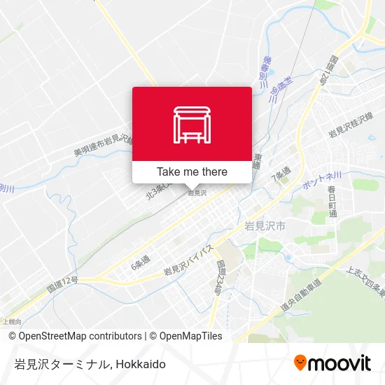 岩見沢ターミナル map