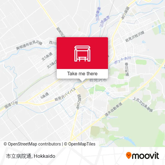市立病院通 map
