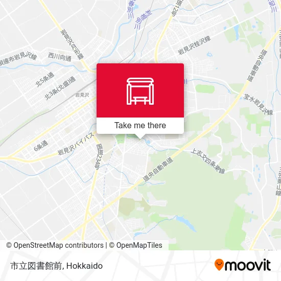 市立図書館前 map