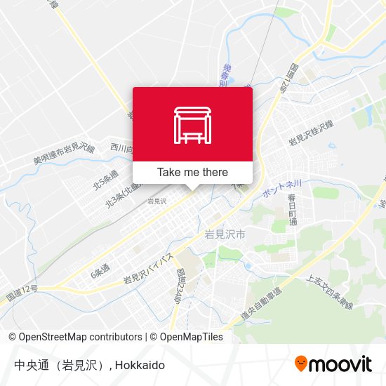 中央通（岩見沢） map