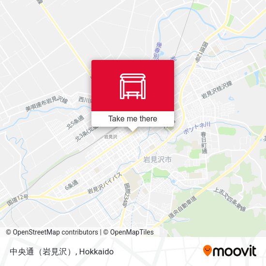 中央通（岩見沢） map