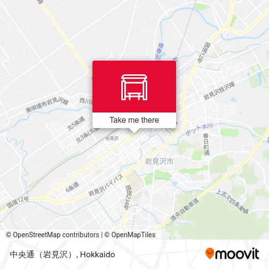 中央通（岩見沢） map