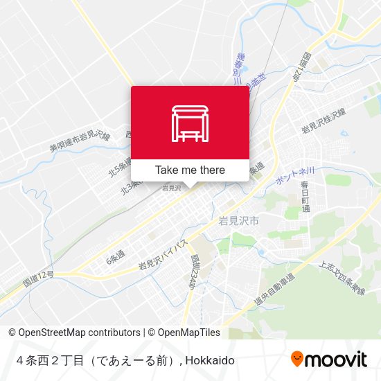 ４条西２丁目（であえーる前） map