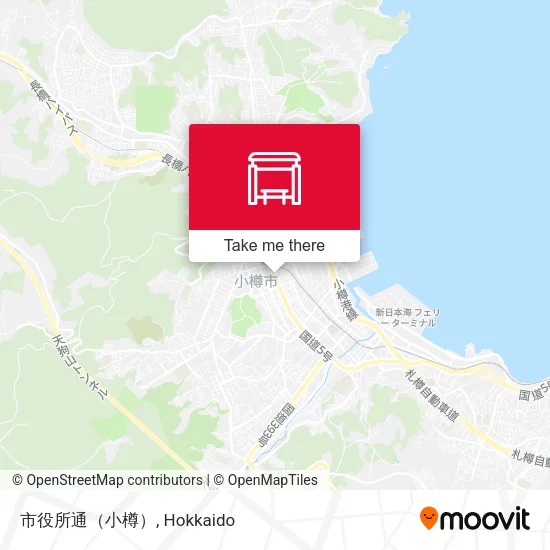 市役所通（小樽） map