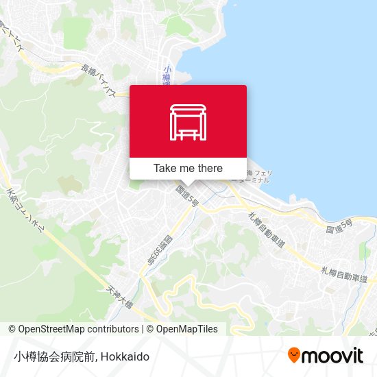 小樽協会病院前 map