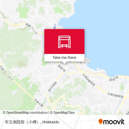 市立病院前（小樽） map