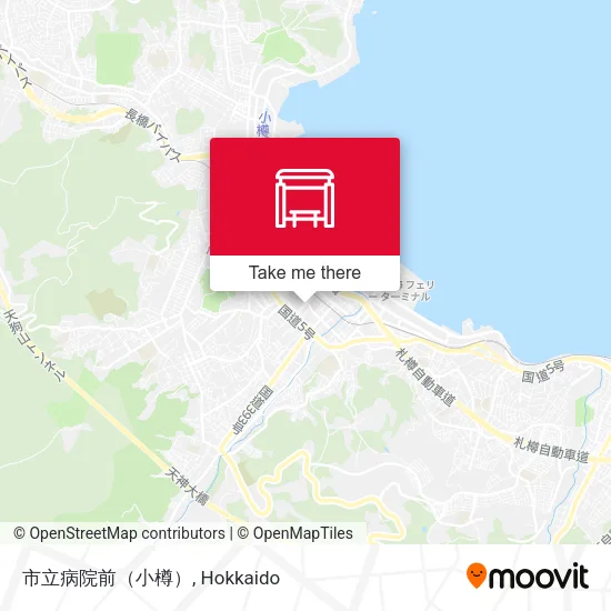 市立病院前（小樽） map