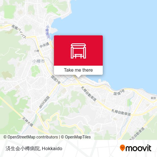 済生会小樽病院 map