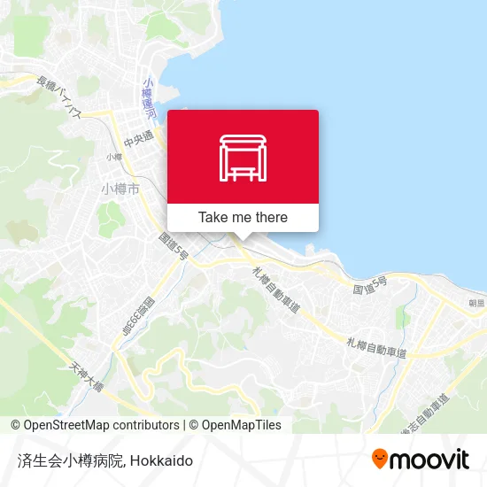 済生会小樽病院 map