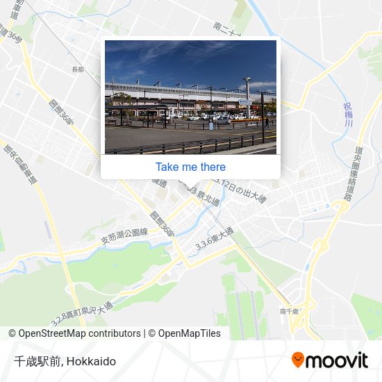 千歳駅前 map