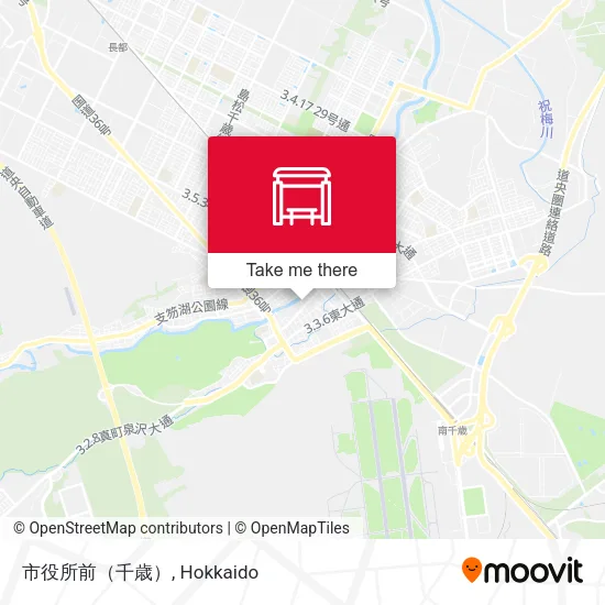 市役所前（千歳） map