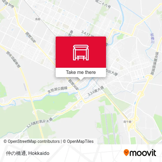 Nakanohashi-dori map