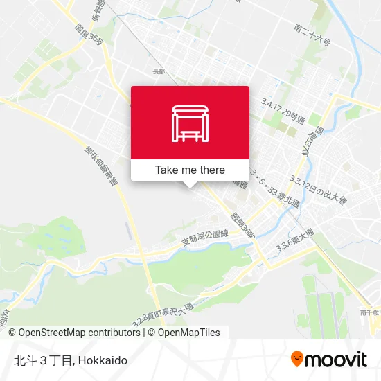 北斗３丁目 map
