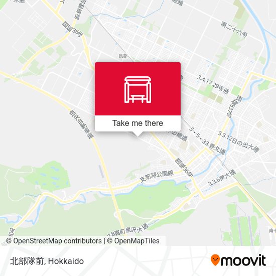北部隊前 map
