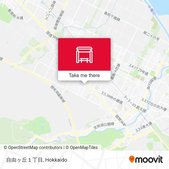 Jiyugaoka 1-chome map