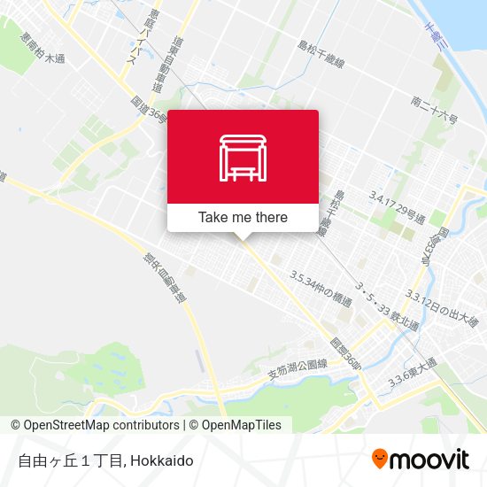 自由ヶ丘１丁目 map