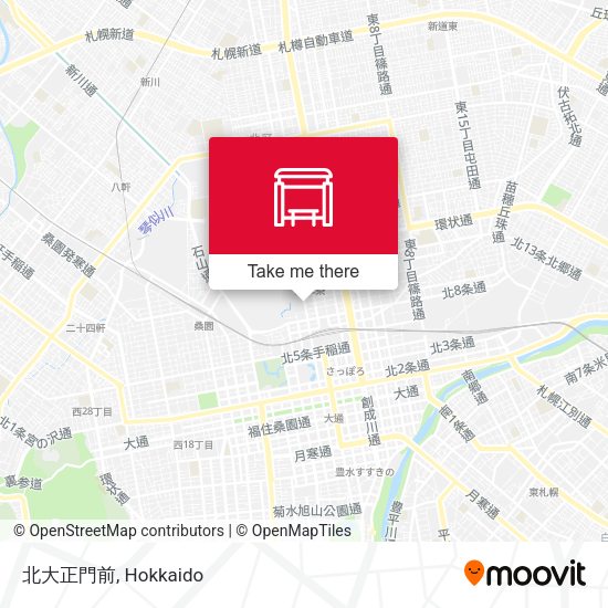 北大正門前 map