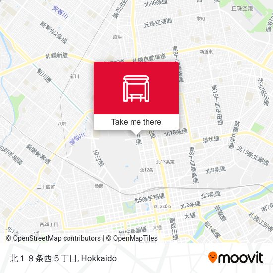 北１８条西５丁目 map