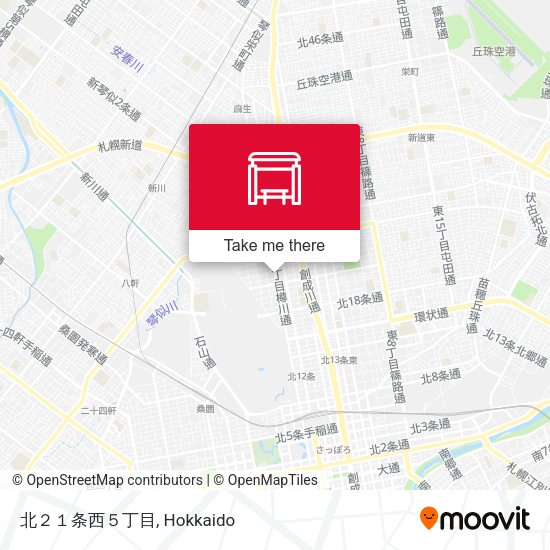 北２１条西５丁目 map