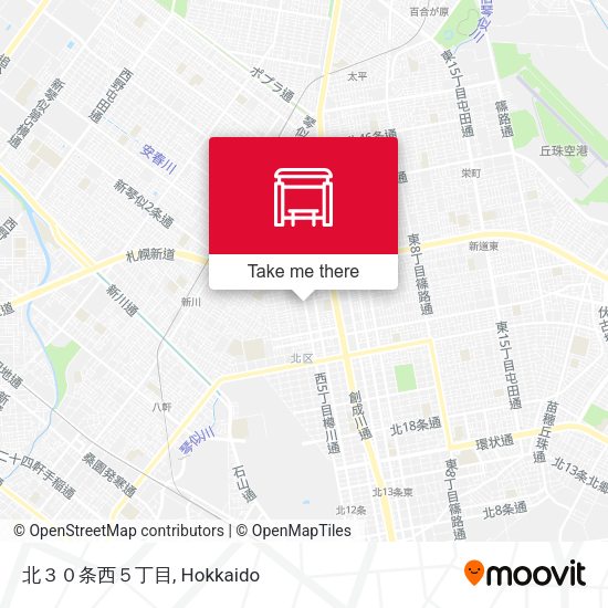 北３０条西５丁目 map