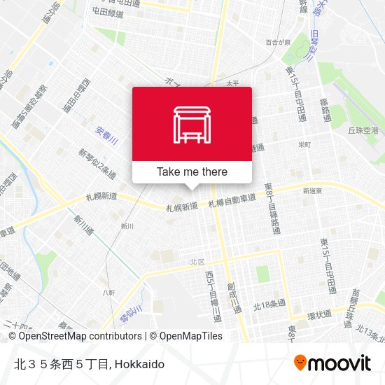 北３５条西５丁目 map