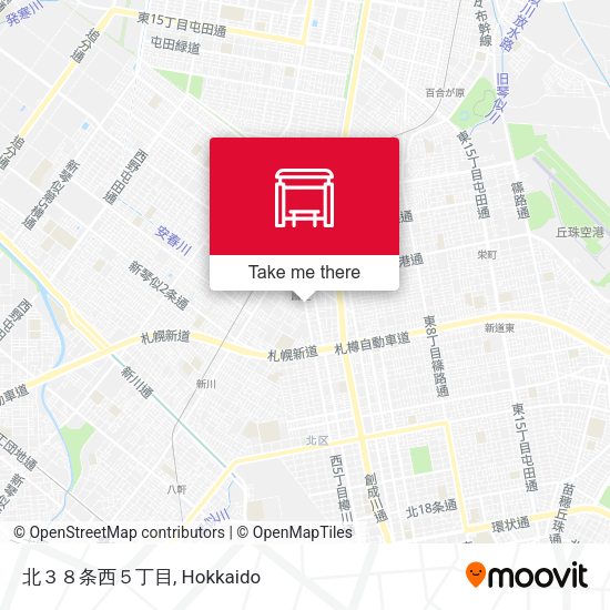 北３８条西５丁目 map