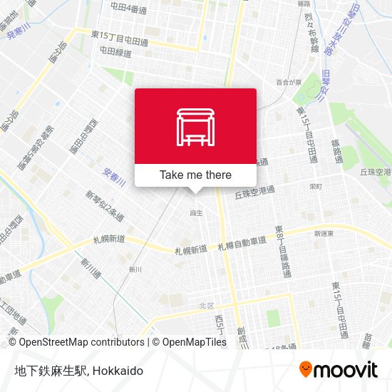 地下鉄麻生駅 map