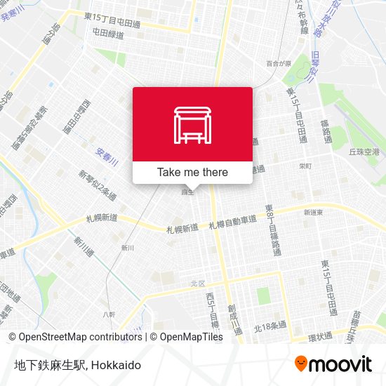 地下鉄麻生駅 map