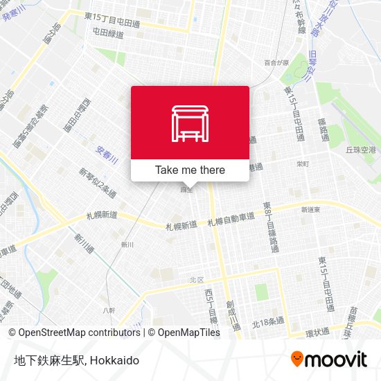 地下鉄麻生駅 map