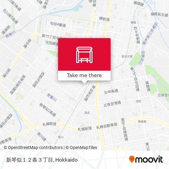 新琴似１２条３丁目 map