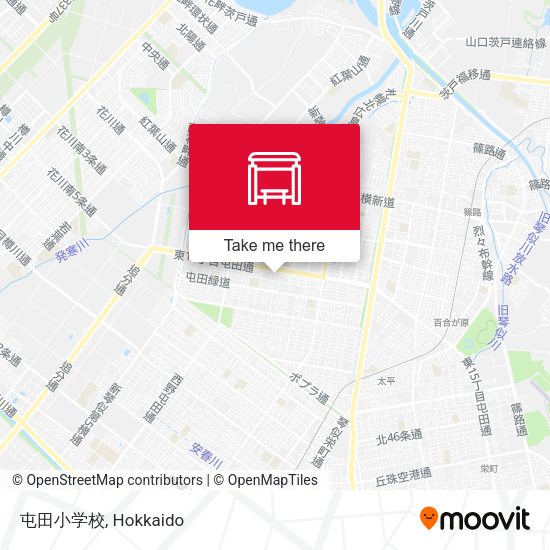 屯田小学校 map