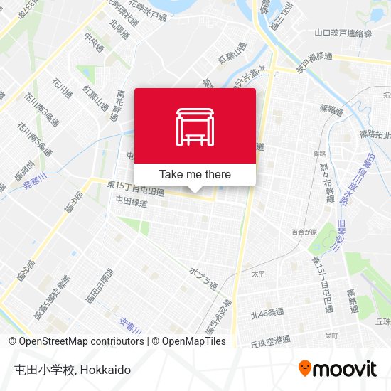屯田小学校 map