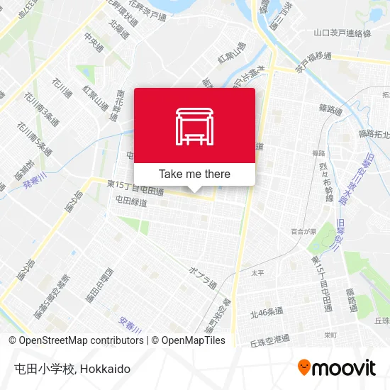 屯田小学校 map