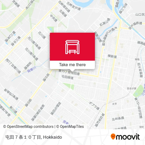 Tonden 7-jo 10-chome map