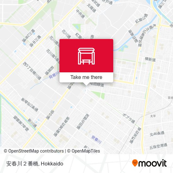 安春川２番橋 map