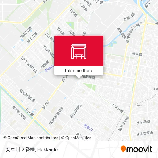 安春川２番橋 map
