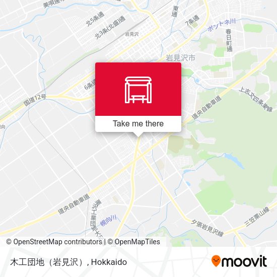 木工団地（岩見沢） map