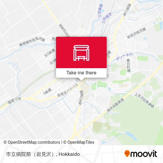 市立病院前（岩見沢） map