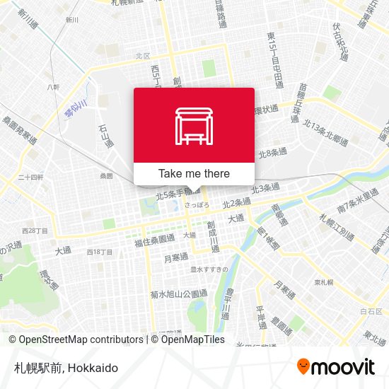 札幌駅前 map