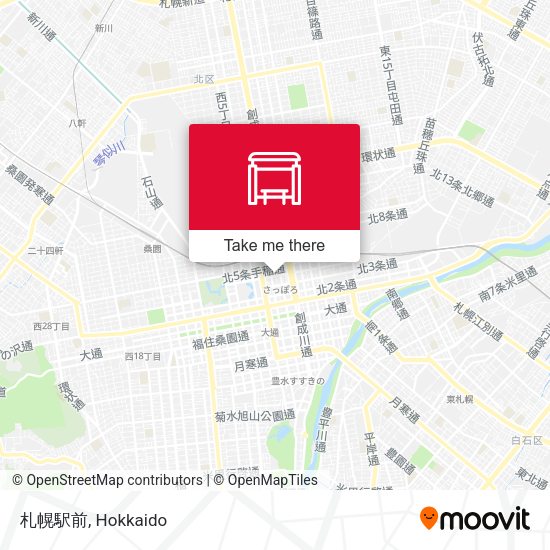 札幌駅前 map