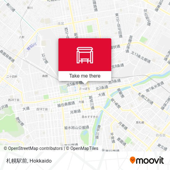 札幌駅前 map