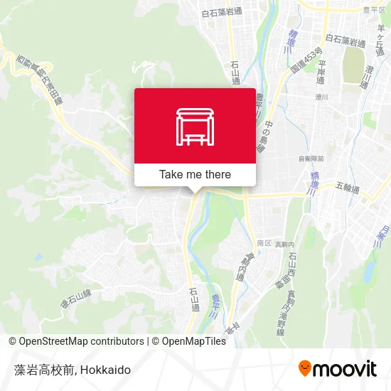 藻岩高校前 map