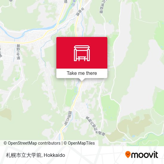 札幌市立大学前 map