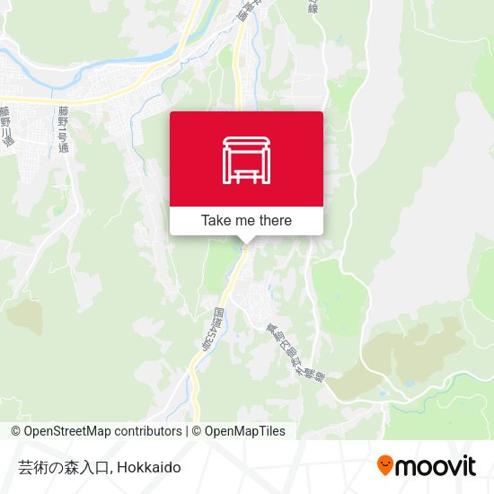 芸術の森入口 map