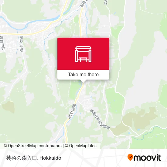芸術の森入口 map