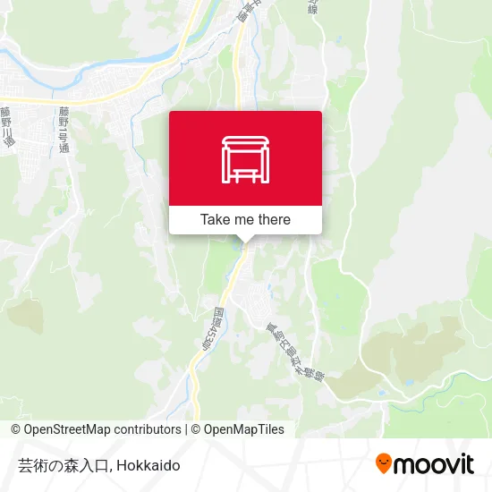 芸術の森入口 map