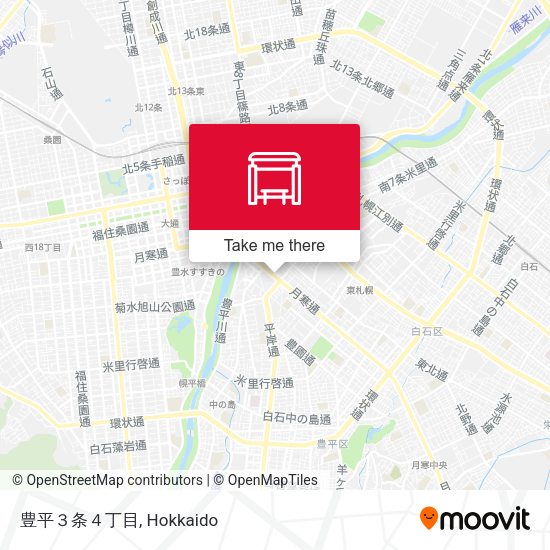豊平３条４丁目 map