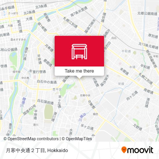 月寒中央通２丁目 map