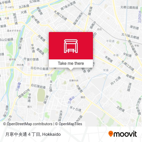 月寒中央通４丁目 map